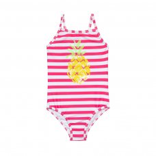 TG SWIM 24J: Girls Stripe Pineapple Swimsuit (3-8 Years)